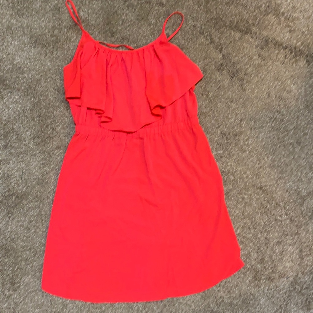 Pink flowy summer dress